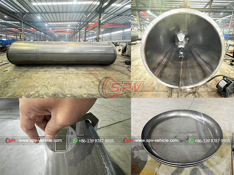 20,000 Liters Tank Details for Sewage Vacuum Truck - SPV Trucks